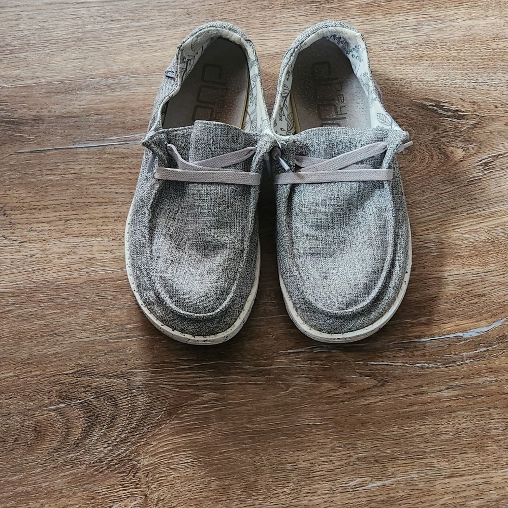 Hey Dude Gray Slip-On Shoes